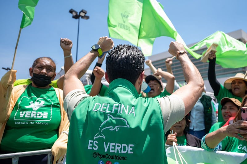 Crecimiento del Verde favorece campaña de Delfina Gómez Álvarez