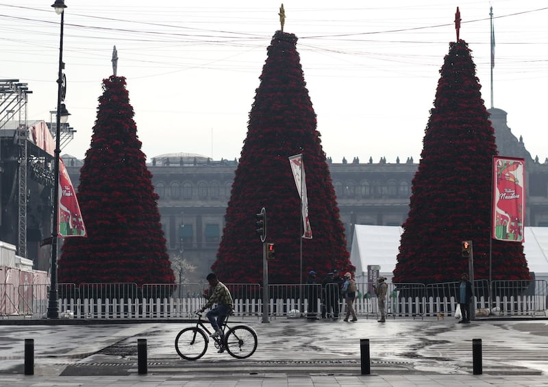 Calles de la CDMX lucen desiertas en Navidad del 2023