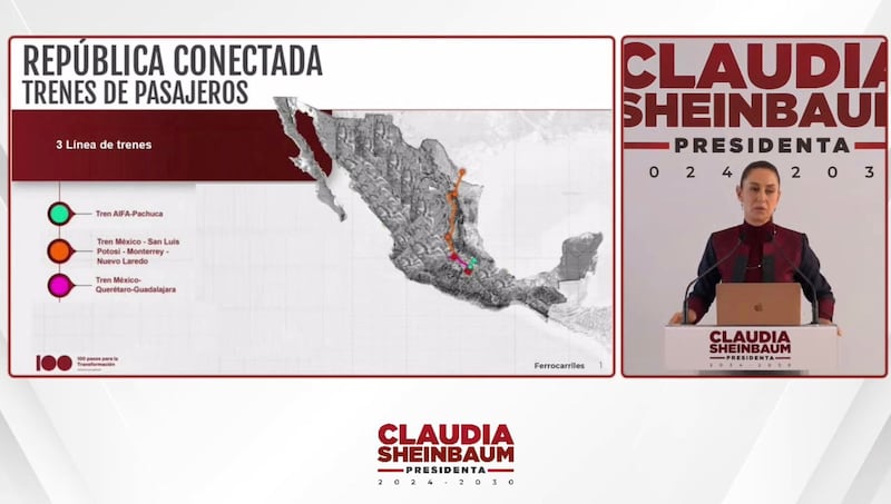 Claudia Sheinbaum Trenes México