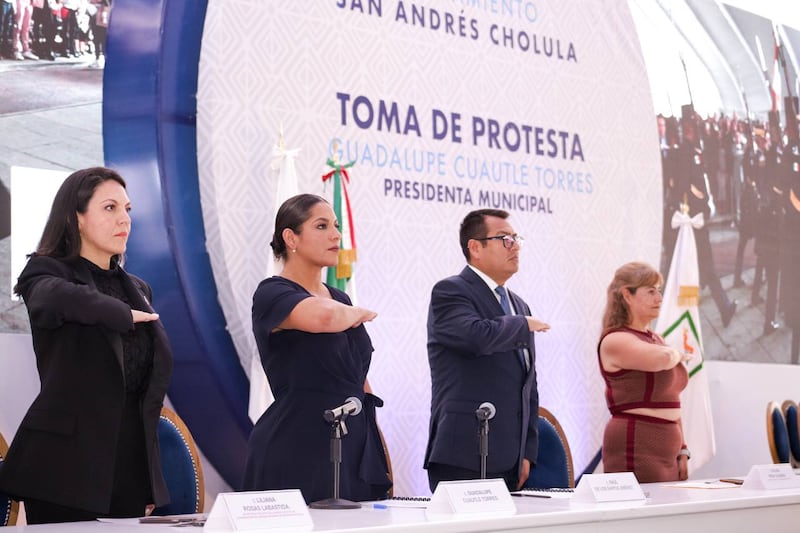 Rinde protesta Lupita Cuautle como presidenta municipal de San Andrés Cholula