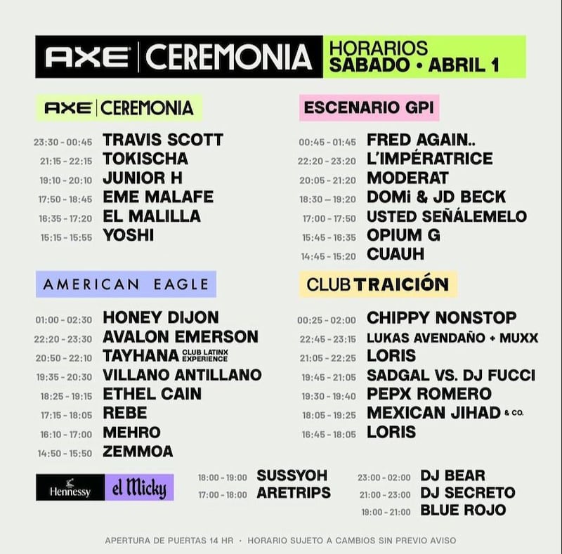 Festival Axe Ceremonia