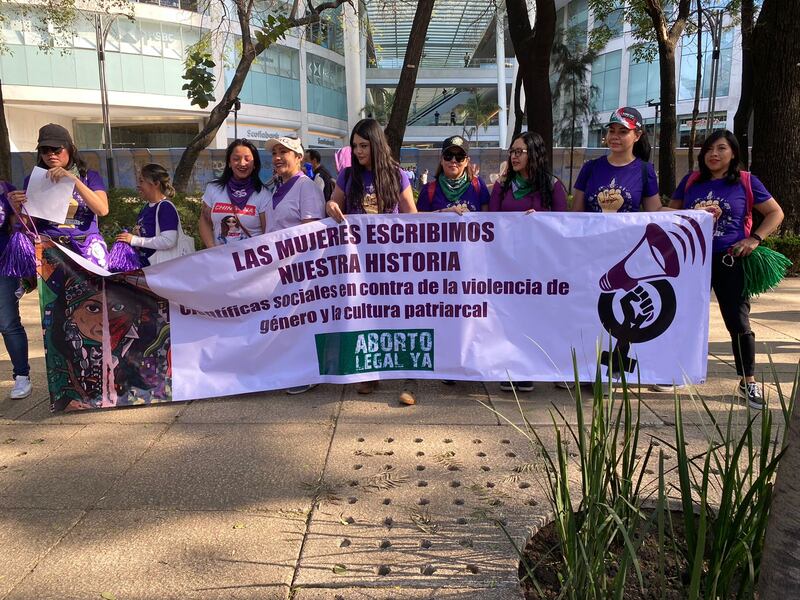 Marcha 8M 2023 por Paseo de la Reforma