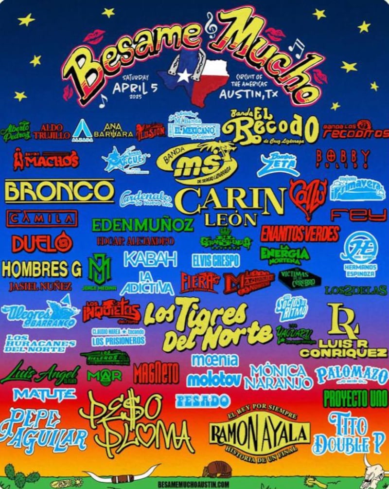 Cartel del festival 'Bésame Mucho'