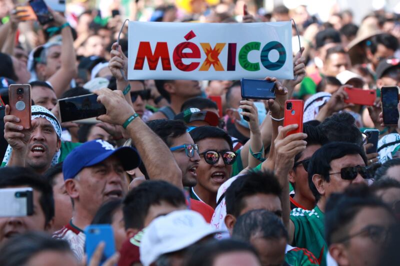 Así se vive el Arabia Saudita contra México en el Fan Fest