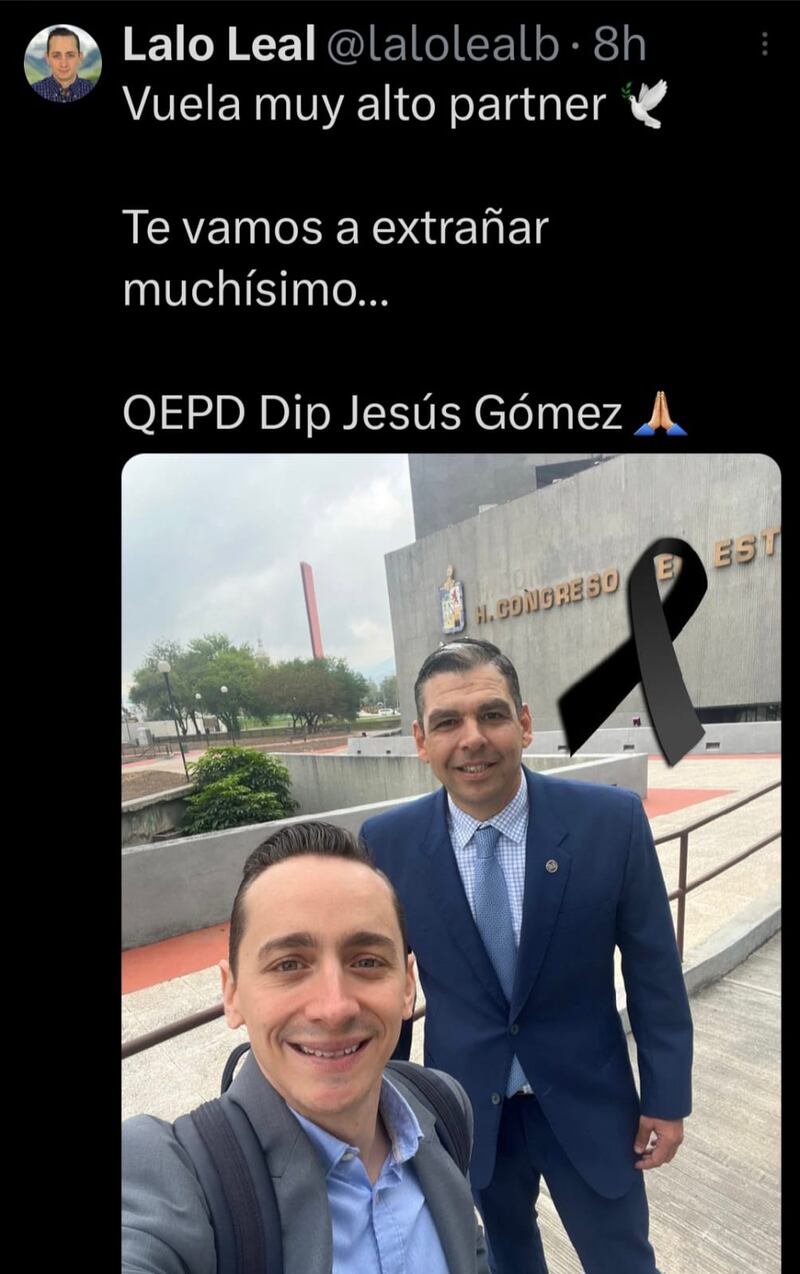 Eduardo Leal compartió una imagen junto a su compañero de bancada.