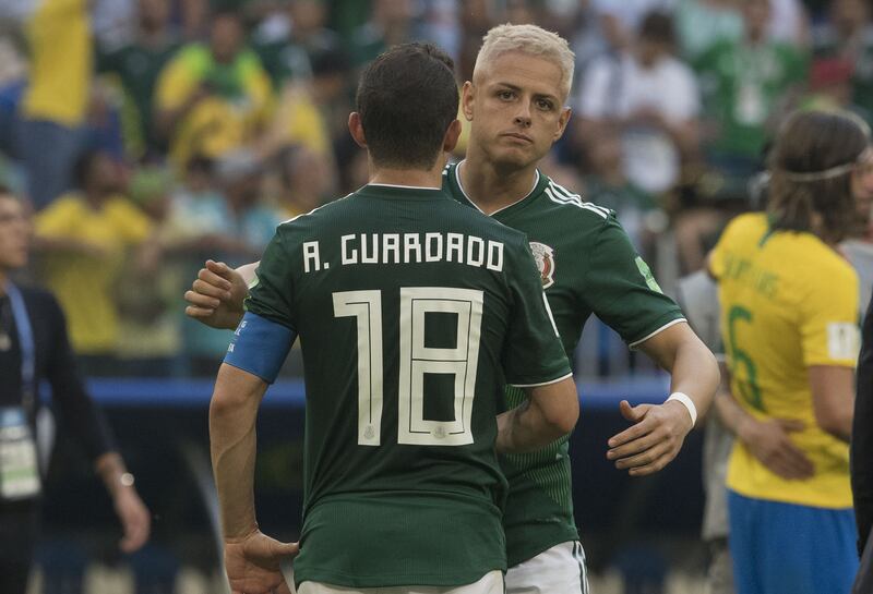 Andrés Guardado y Chicharito Hernández compartieron vestidor en tres Copas del Mundo.