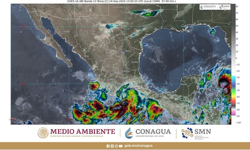 Reporte de Conagua sobre el huracán John.