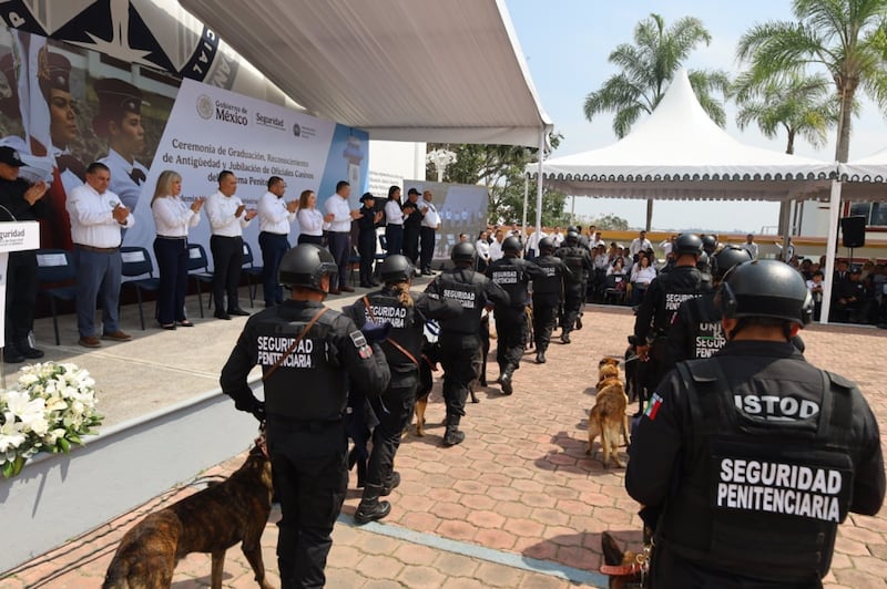 Jubilación de perros de la Secretaría de Seguridad y Protección Ciudadana