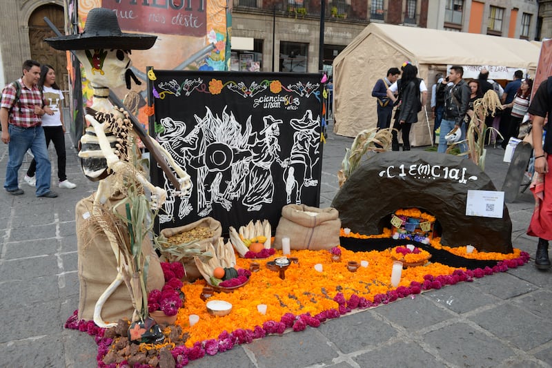 Mega Ofrenda Santo Domingo UNAM