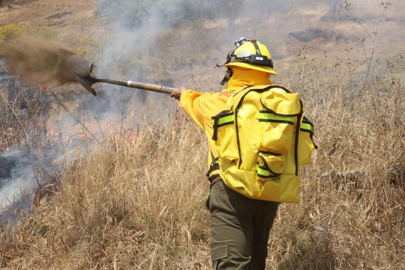 Brigadas contra incendios forestales