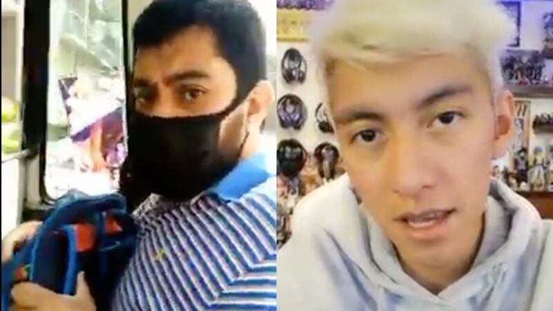 En Tiktok un joven posteó el horrible momento que vivió al ser acosado por otro hombre en un camión que transitaba por calles de la Ciudad de México