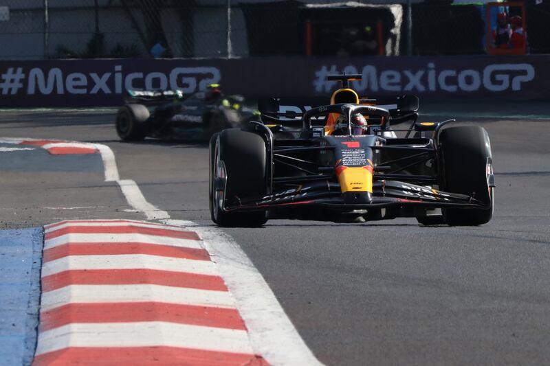 Max Verstappen en el GP de México.