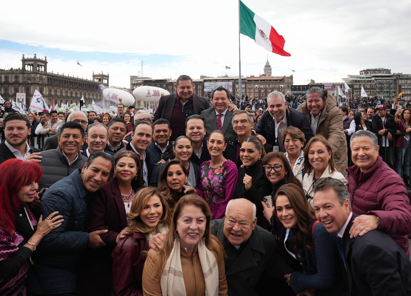 El evento fue en el Zócalo de la Ciudad de México.