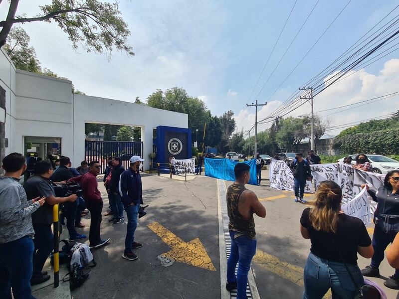 Protestas en La Noria de Cruz Azul