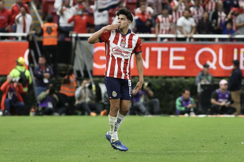 Erick Gutierrez anotó el primer gol de Chivas en el Clausura 2024.