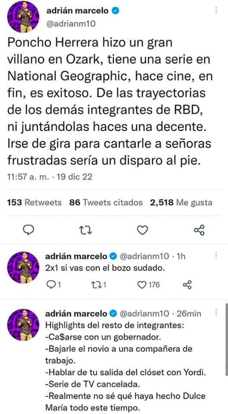 Adrián Marcelo critica las carreras