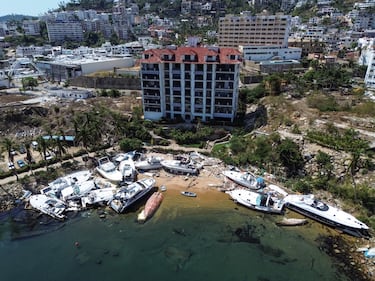 Así se observa la Zona Diamante de Acapulco a cuatro meses del paso de Otis