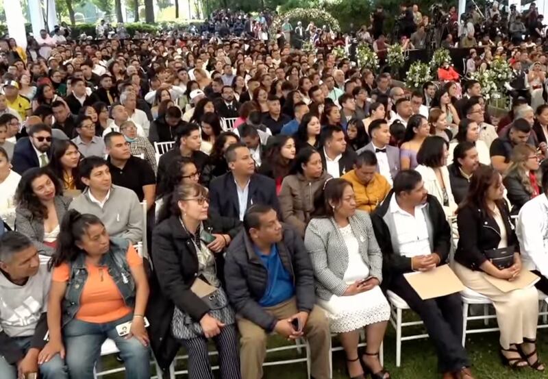 La boda comunitaria se celebró coincidiendo con el Día de San Valentín