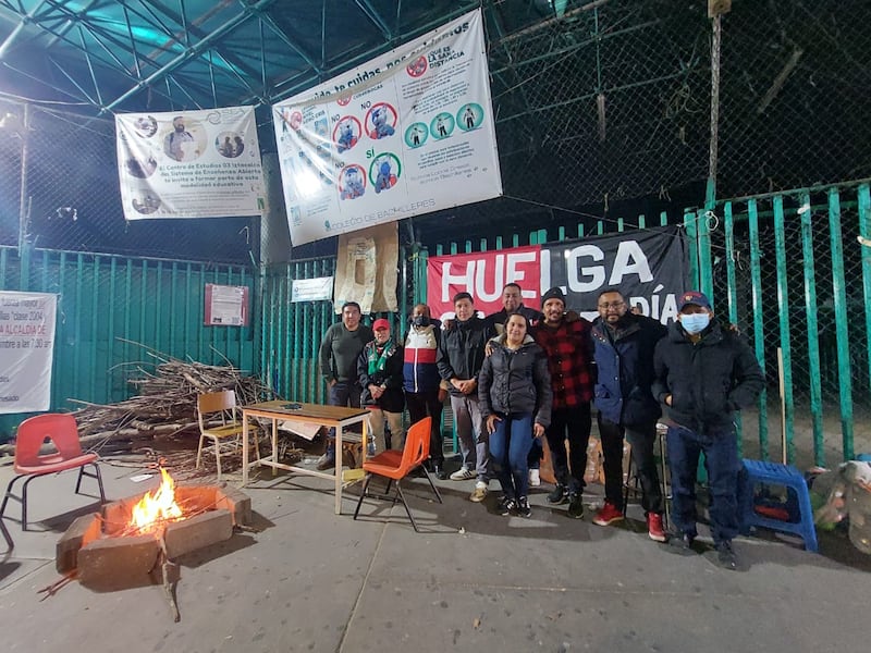 Huelga en Colegio de Bachilleres.