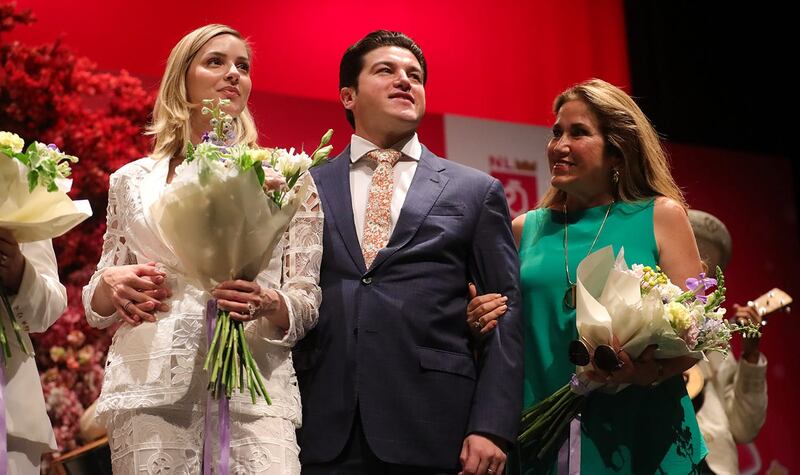 Mariana Rodríguez, Samuel García y Silvia Sepúlveda.