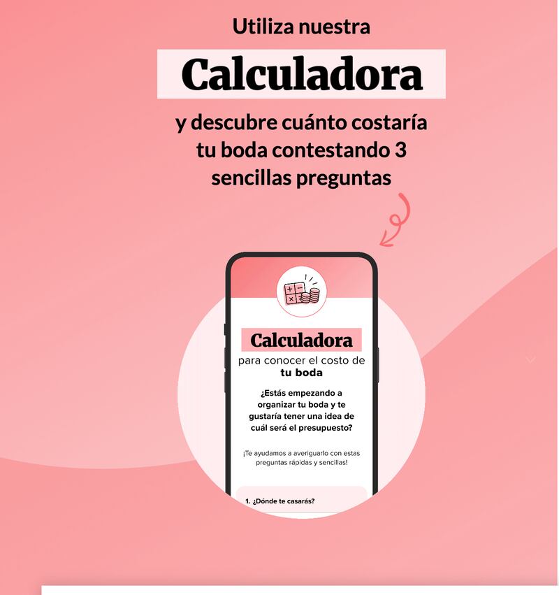 Calculadora para bodas