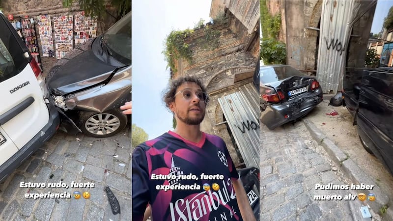 El creador de contenido informó a través de sus historias de un accidente que sufrió en su estadía en Turquía.