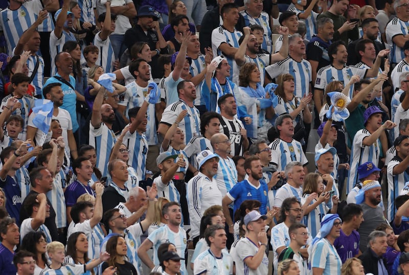 La afición Albiceleste ha apoyado a su selección en cada juego del Mundial.