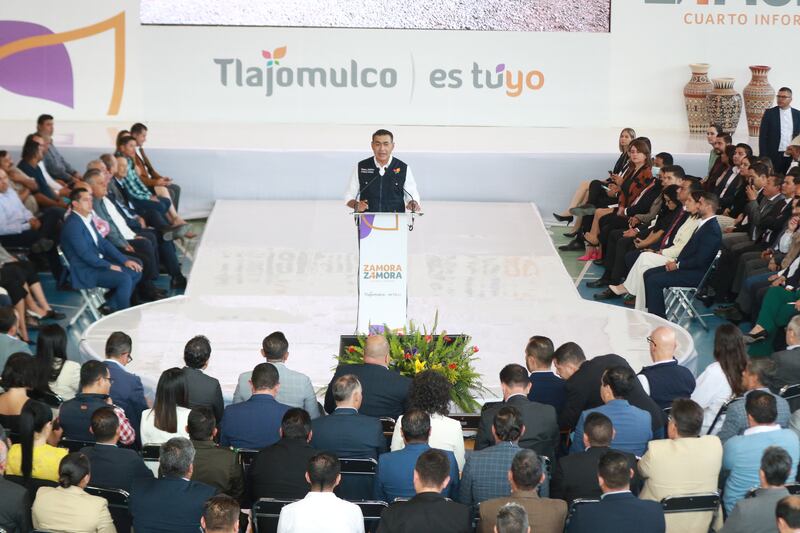 Durante el evento en Tlajomulco Salvador Zamora destapó sus intenciones de gobernar en Jalisco.