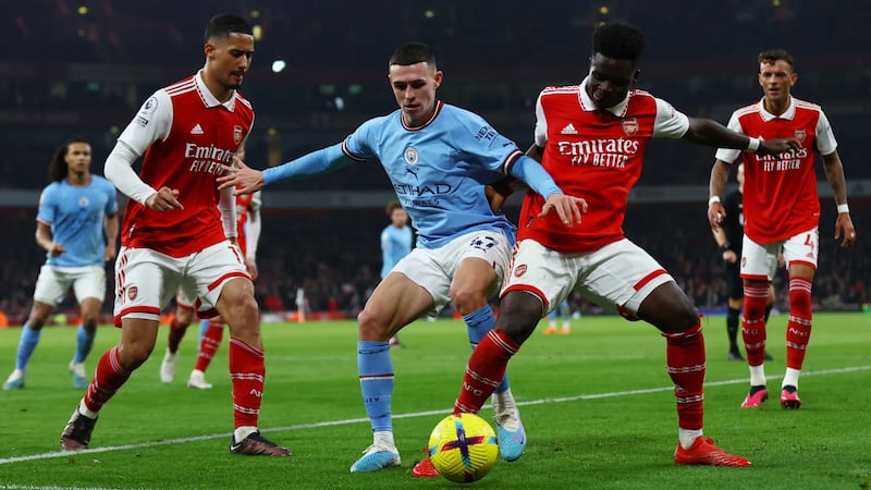 Arsenal vs Manchester City en la Premier League