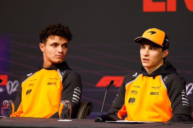 Oscar Piastri y Lando Norris