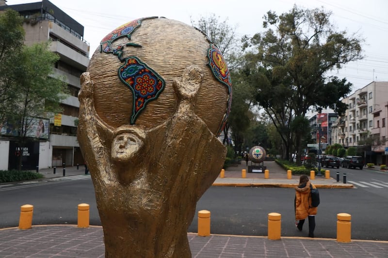 Balones exposición del Mundial