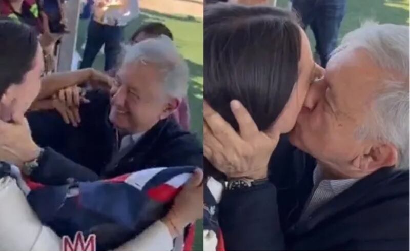 AMLO beso en Baja California