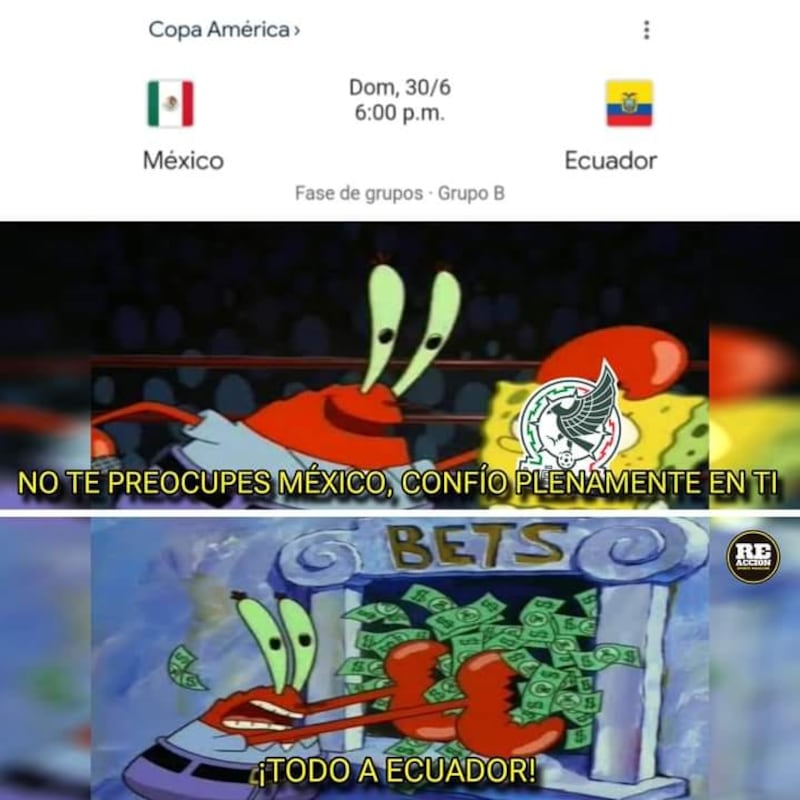 Memes eliminación México