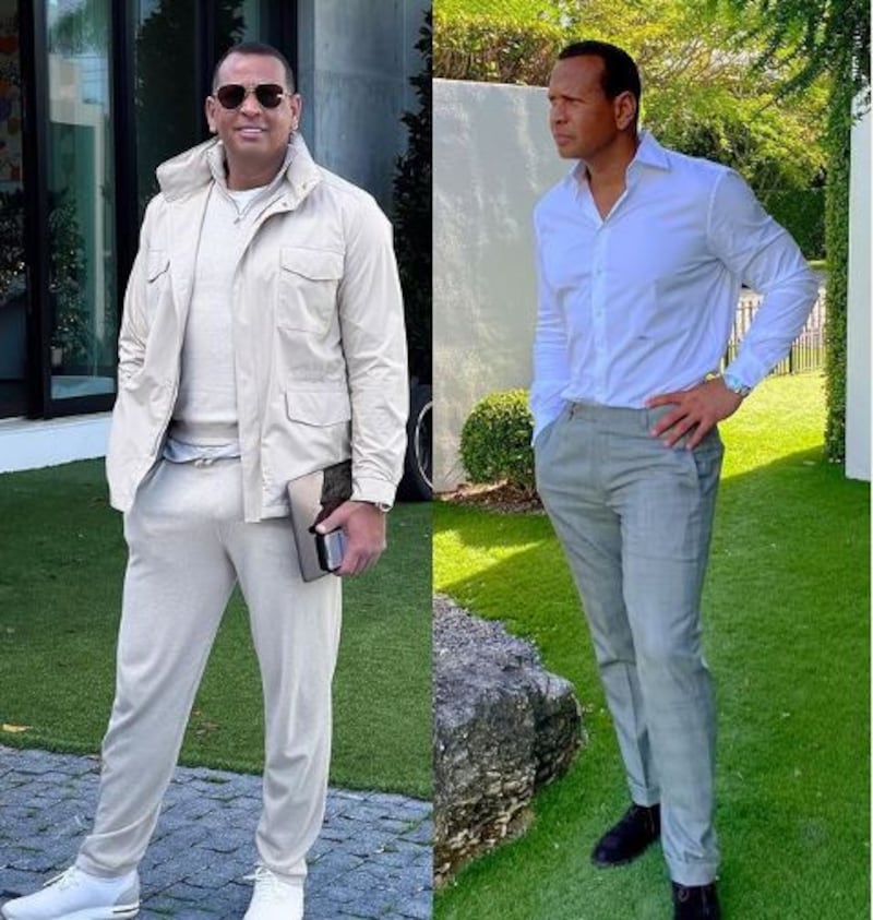 Alex Rodriguez y su nuevo look tras romper con Jennifer Lopez