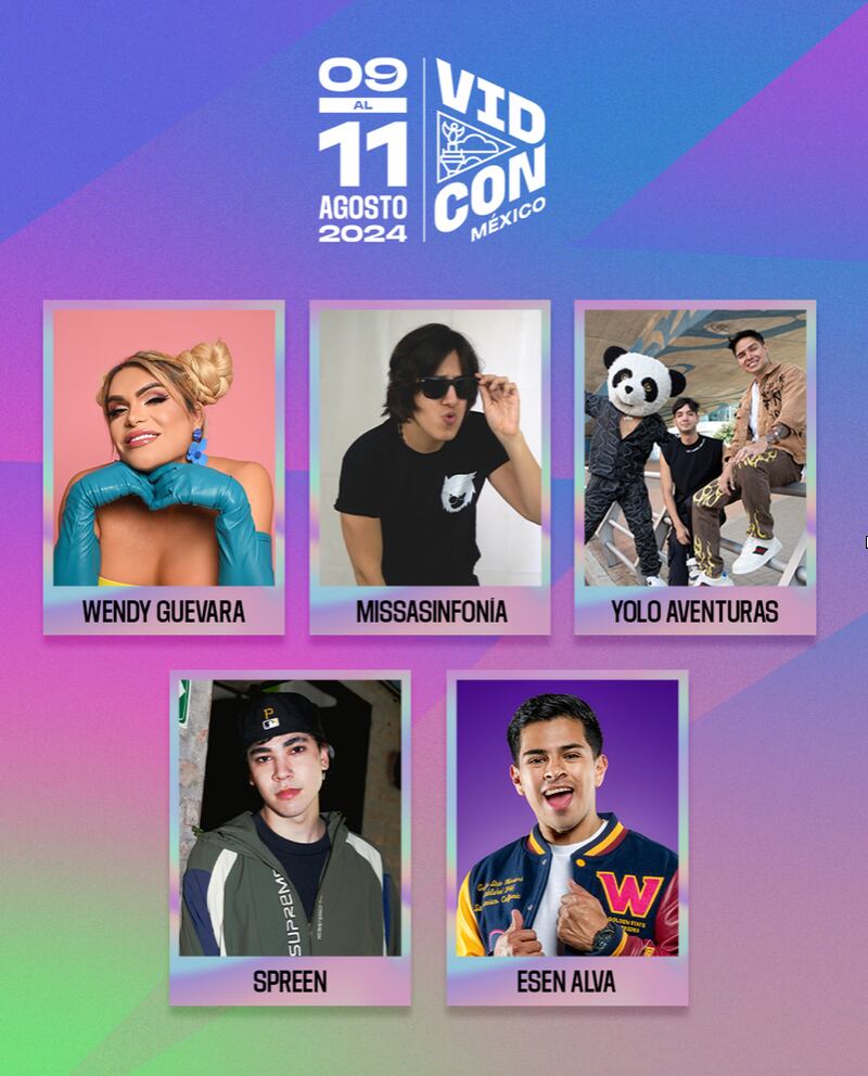 Presentan primeros headliners de VidCon México 2024