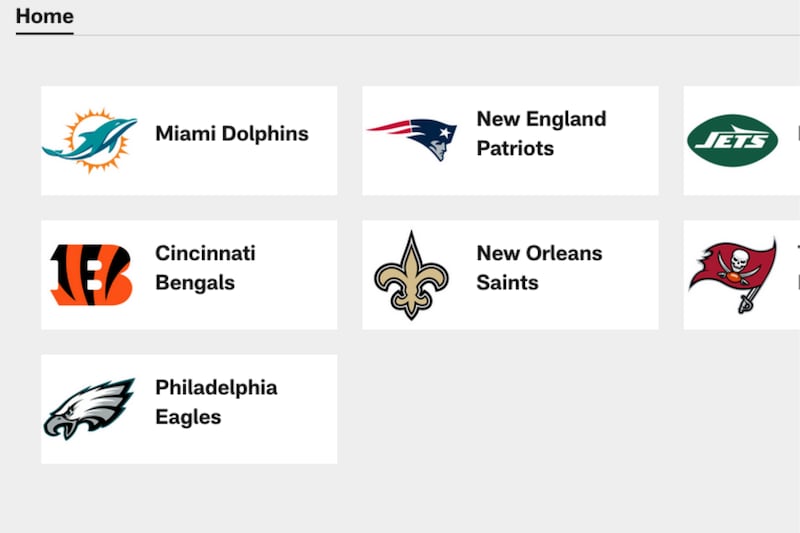 Calendario Buffalo Bills