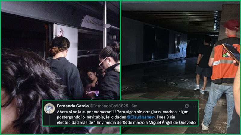 Línea 3 del Metro sin luz