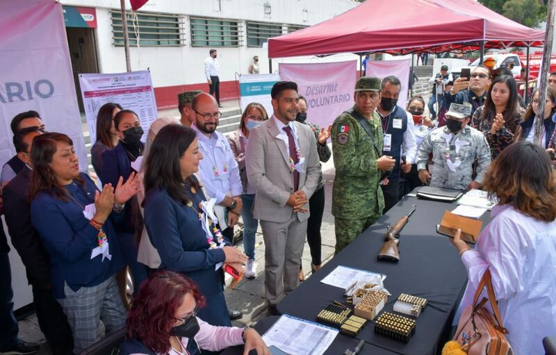 Durante 5 días entregarán dinero a cambio de armas de fuego en Nezahualcóyotl