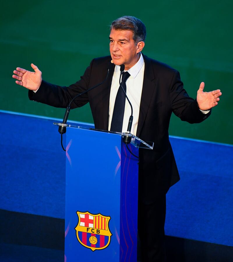 Joan Laporta llegó a la presidencia del Barcelona el 17 de marzo del 2021