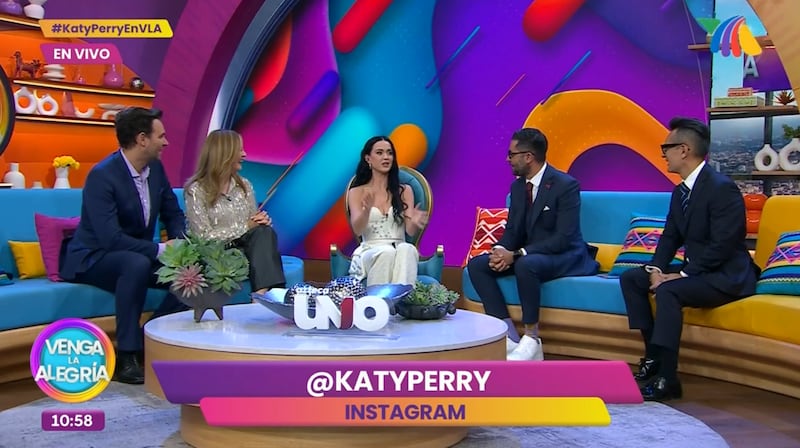 Katy Perry se suma como conductora de ‘Venga la Alegría’