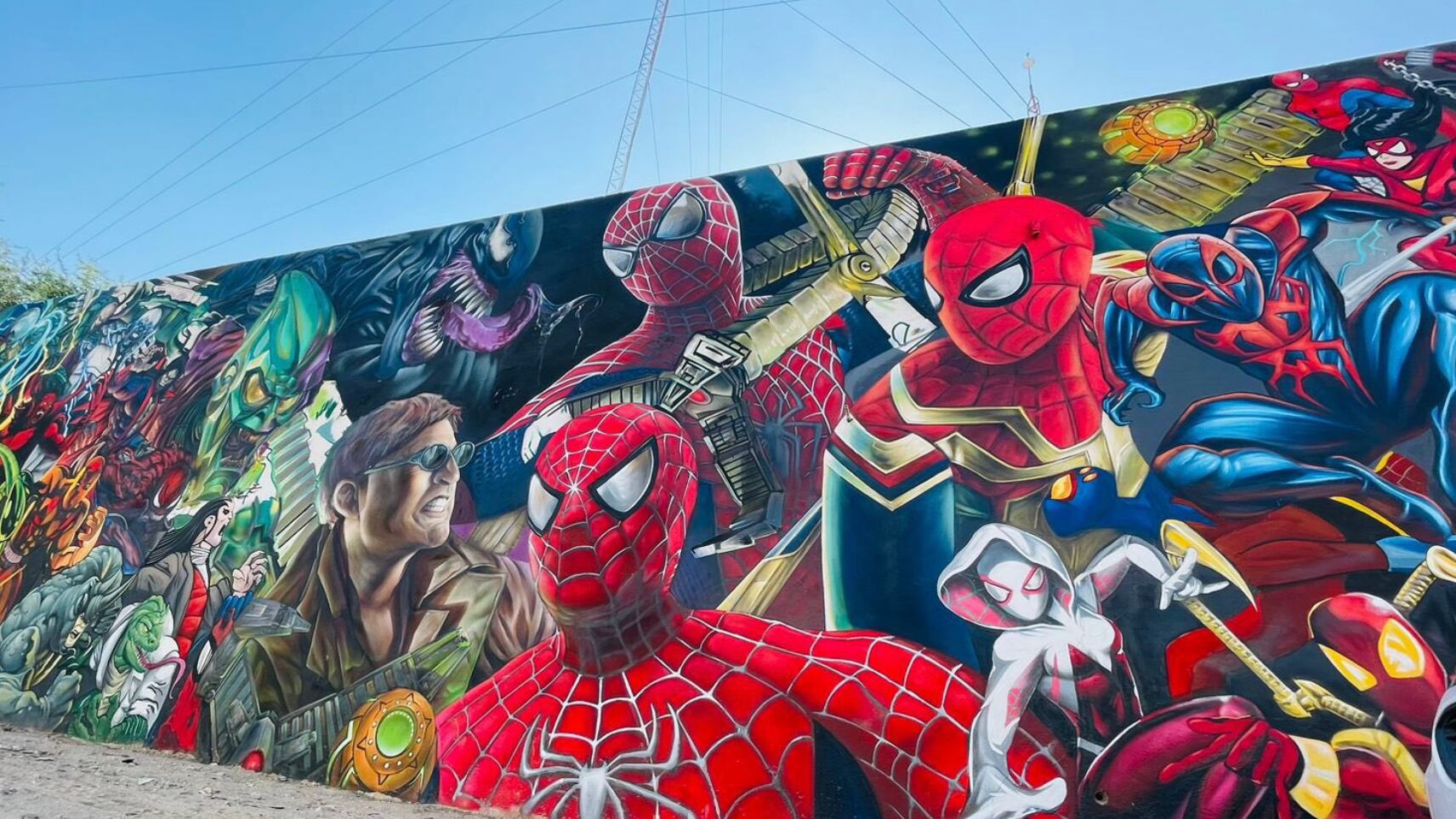 El mural del spiderverse.