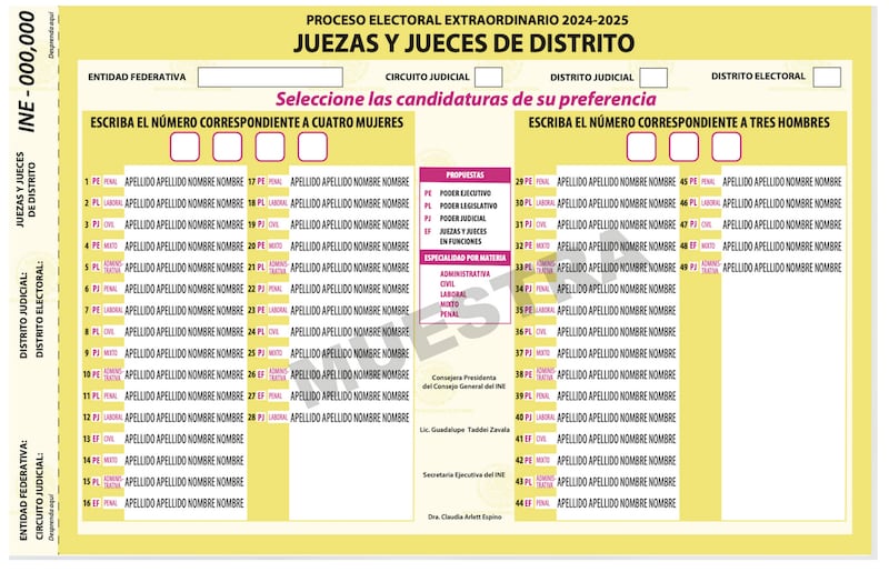 Boleta Electoral