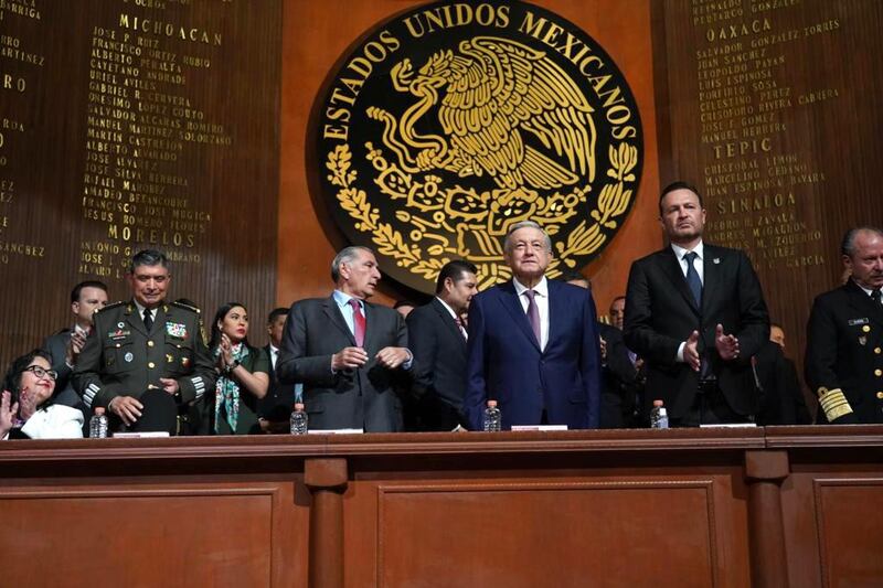 El acto se llevó a cabo en el Teatro de la República, en Querétaro. (Presidencia)