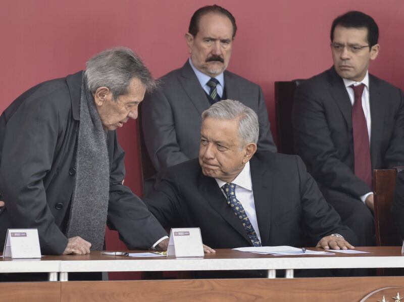 Marcha de la Lealtad , evento en el que coincidieron Andrés Manuel Lopez Obrador, presidente de México, y Porfirio Muñoz Ledo (Cuartoscuro).