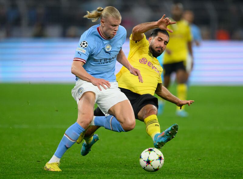 Haaland enfrentó al Borussia Dortmund el pasado 25 de octubre en un partido de Champions League