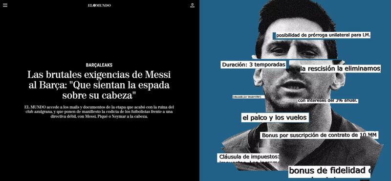 Así luce el reportaje realizado por el diario español El Mundo | Especial