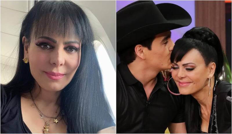 Maribel Guardia y su hijo