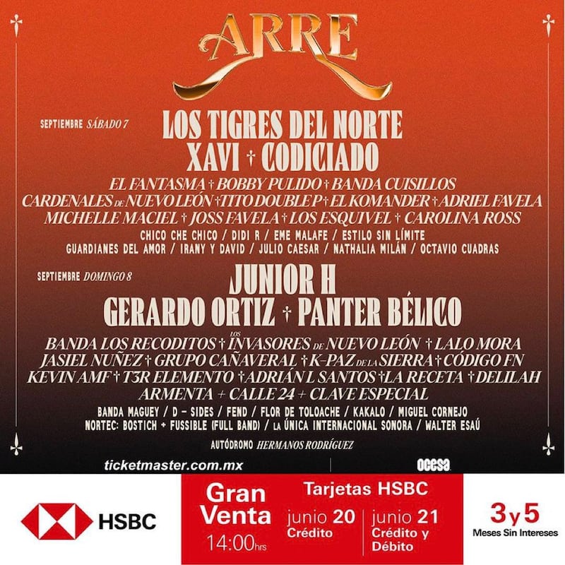 Cartel oficial de Festival Arre 2024