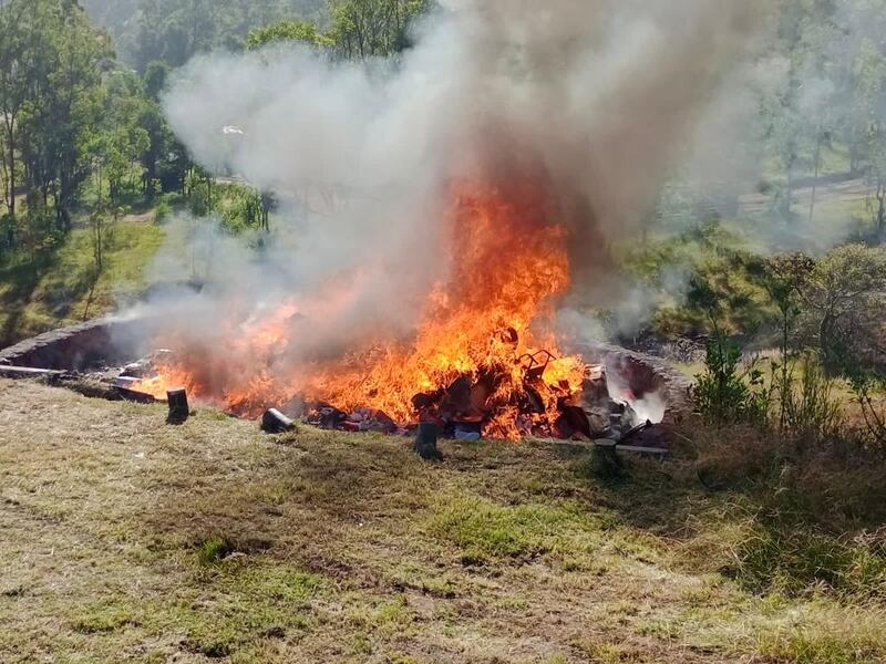 Marihuana: FGR incinera casi 100 toneladas durante 2022