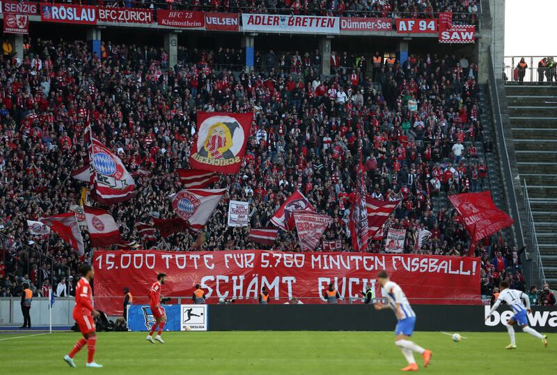 Aficionados en la Bundesliga enviaron un contundete mensaje a pocos días de que inicie la justa mundialista.